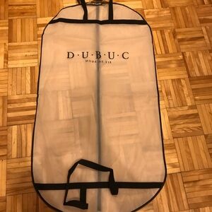 3/15$ Garment Bag - Black and Cream